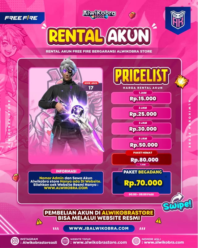 FREE FIRE RENTAL 17 — Free Fire — Pelajar