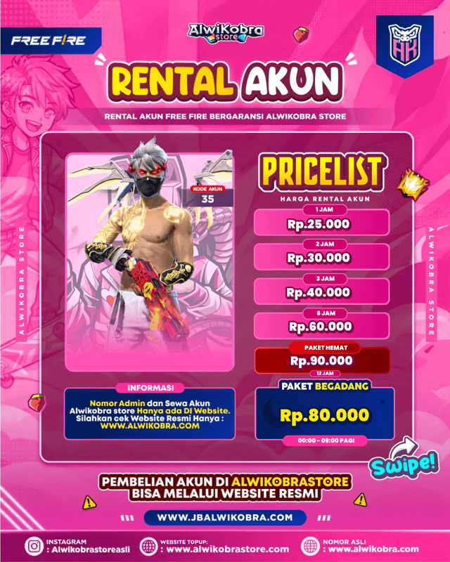 FREE FIRE RENTAL 35 — Free Fire — Reguler