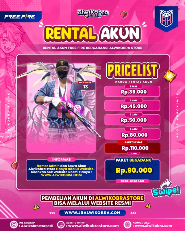 FREE FIRE RENTAL 13 — Free Fire — Reguler