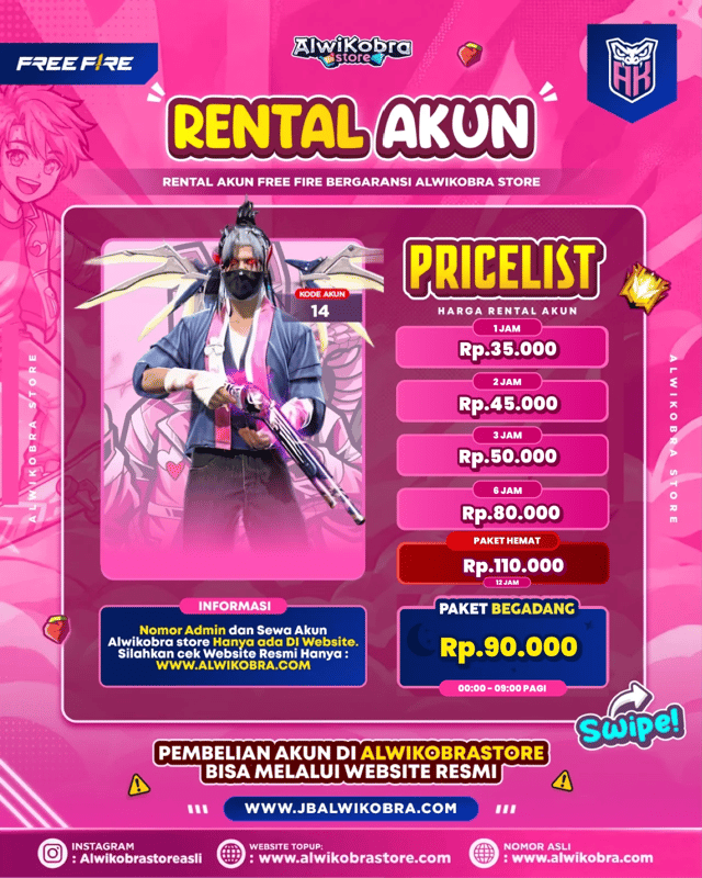 FREE FIRE RENTAL 14 — Free Fire — Reguler