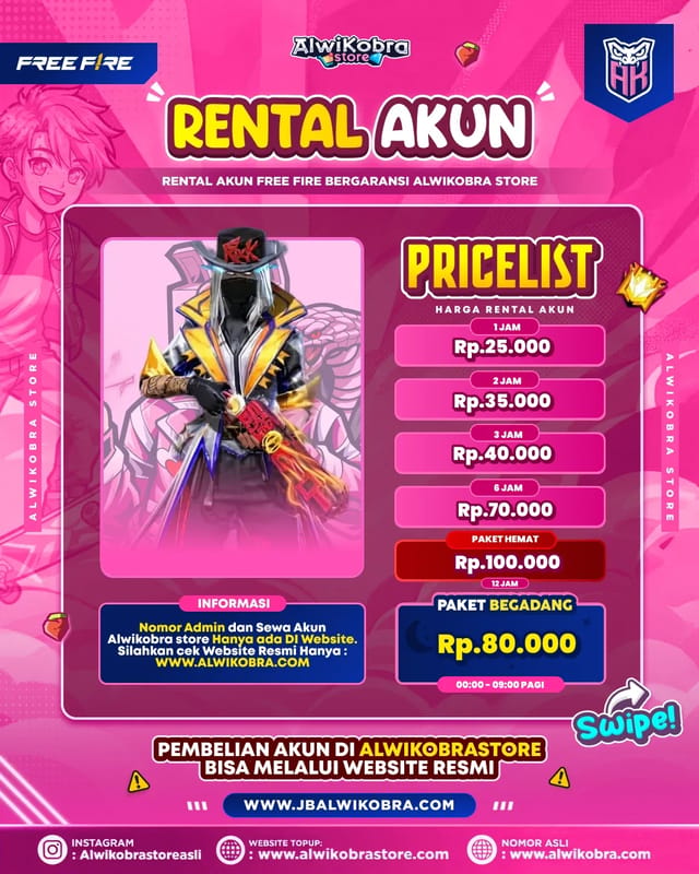 FREE FIRE RENTAL 09 — Free Fire — Pelajar